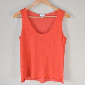 AKRIS PUNTO ORANGE SLEEVELESS BLOUSE SIZE 10